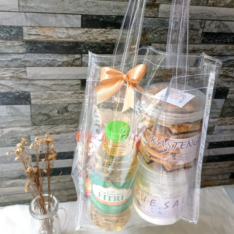 ISI 10 PCS goodie bag ulang tahun anak mika bening transparan, Tas ultah anak mika transparan potrait tinggi 25 cm 4