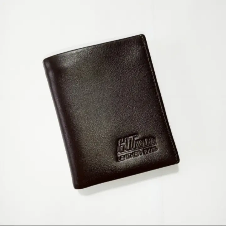 Ví nam da bò nappa chất liệu mềm mại bảo hành 12 tháng kèm hộp Đựng sang trọng dáng Đứng ngang Kem Wallet 2