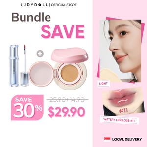 【NEW PRODUCT】(Local Delivery) Judydoll SPF Cushion Foundation_Perfect Cover Cushion, Matte Radiance, All-Day Wear & SPF-Infused_Overseas Exclusive