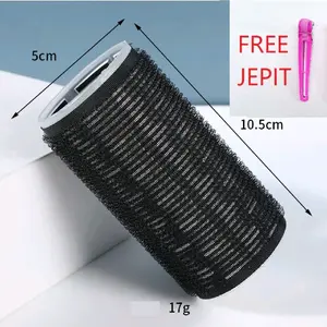 Roll Rambut Keriting Gulungan Rambut Poni Hair Curler 1 Pcs Sisir Free Jepit bebek