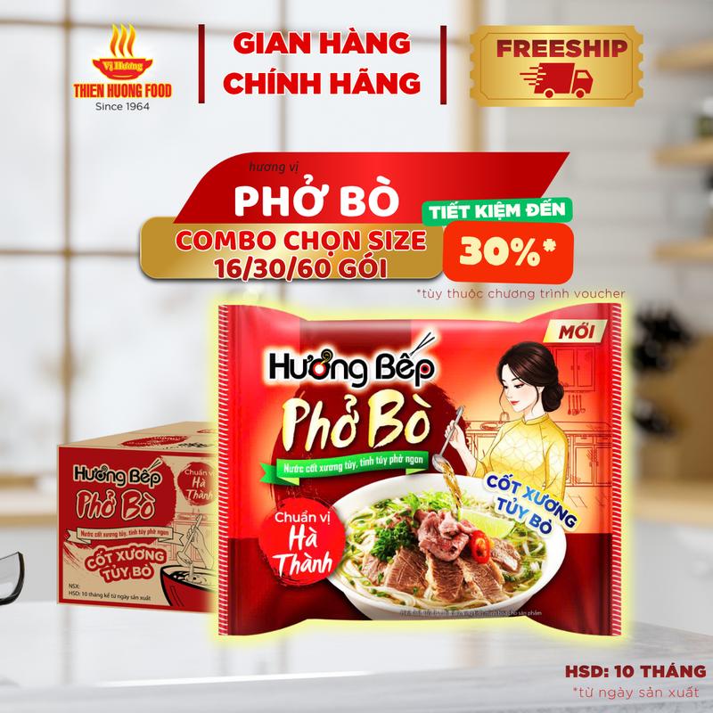 Thùng 30 Gói Bún Riêu Hương Bếp 70gram/gói