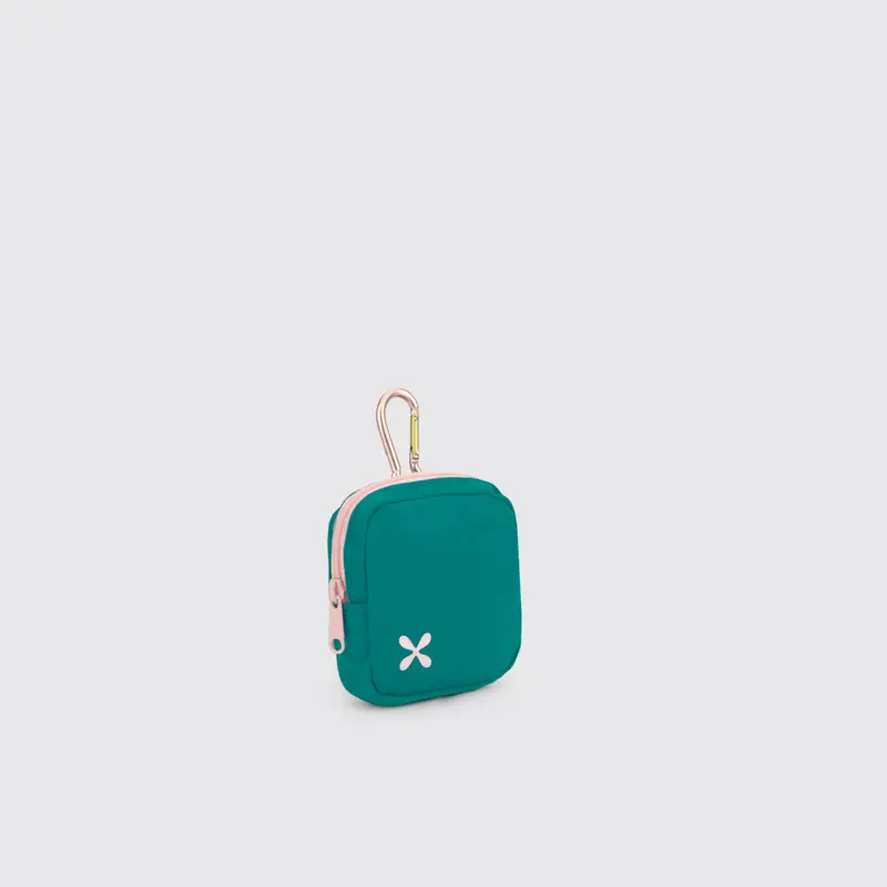 Exsport Square Coin Pouch -  Emerald Green 1
