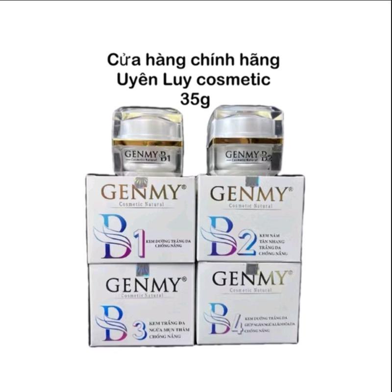  Kem Genmy B1 B2 B3 B4 35g Ngừa Nám Tàn Nhang Dưỡng Trắng Chống Nắng Giúp Làm Mờ Vết Nám Thâm Đen Tăng Độ Đàn Hồi Cho Da 
