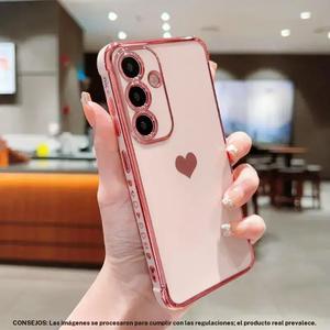 Funda para celular con patrón de corazón, cubierta protectora antipolvo, accesorios de moda para celular compatibles con Samsung Galaxy S25 Ultra S24 Ultra S23 Ultra S22 Ultra S25 Plus S24 Plus S23 Plus S22 Plus, Casing