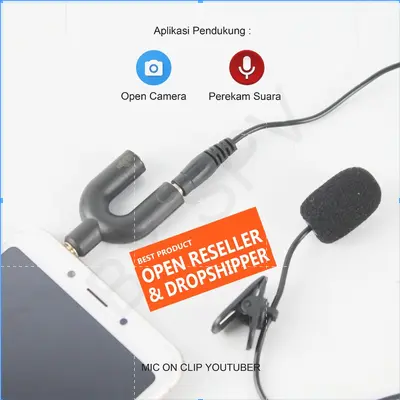 MIC ON CLIP YOUTUBER PEREKAM SUARA KABEL Kabel 2