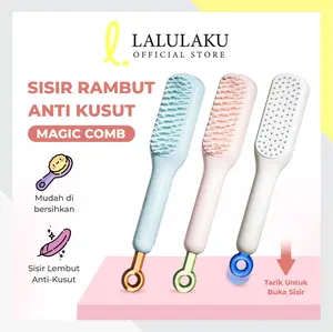 Sisir Rambut Anti Kusut Magic Comb Sisir Praktis Anti Rontok Sisir Tarik Lembut