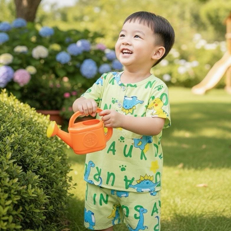 ĐỒ BỘ BÉ TRAI - TOLEXINH [17kg-45kg] set bộ tole tay ngắn quần đùi - vải tole loại 1 [FREESHIP] hàng tận xưởng