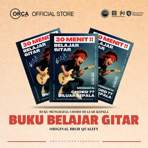 ORCA Merchandise Musicbook - Buku Musik Belajar Bermain Gitar A5 Isi 10 Lembar