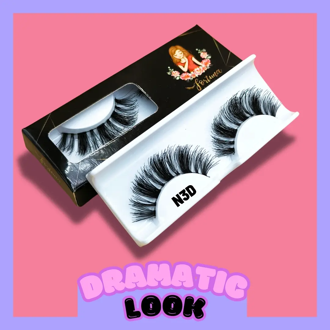 Bulu mata palsu 3D Tebal dan Lentik Kode N3D Eyelash