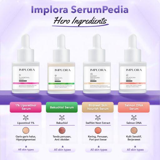 Serum Wajah Implora Series 20ml/Wajah/Whitening/Anti Acne/Exfoliate/Anti Aging/Melembabkan Essence Perawatan