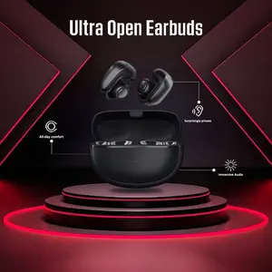 Ultra Open Earbuds Open Ear Bluetooth Wireless Earclip Sports Bisa Daya Tahan Baterai 27 Jam Pernah Dipakai Wireless Bluetooth For Android IOS Pernah Dipakai Garansi 1 Tahun Active Noise Bone Conduction Earbuds/ Headset Bluetooth