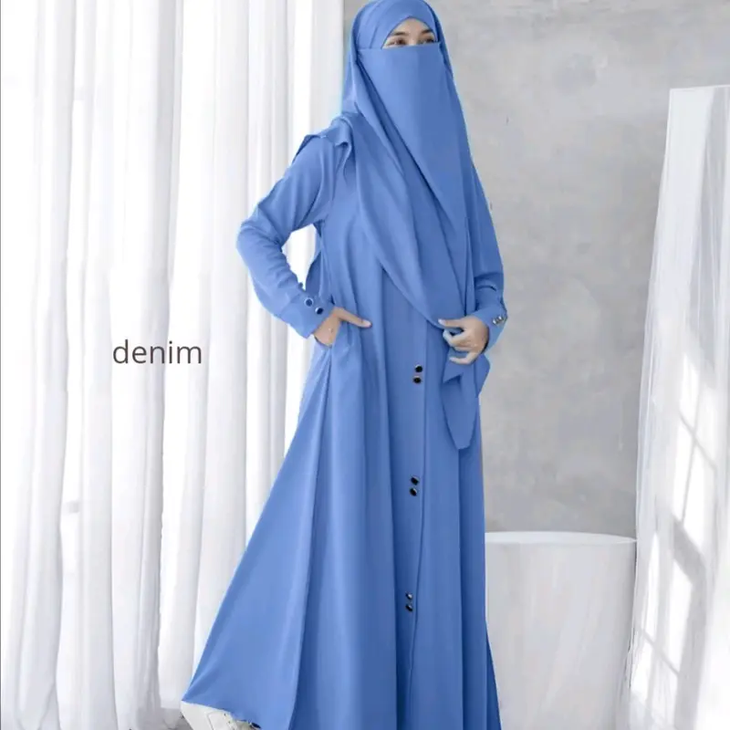Gamis  Abaya Ayara Terbaru Gamis One Sat Khimar Bahan Crinkle Airflow Cocok Buat Umroh Haji Lebaran Muslim Wanita Syari Kondangan Dress Remaja Dewasa Nyaman 2