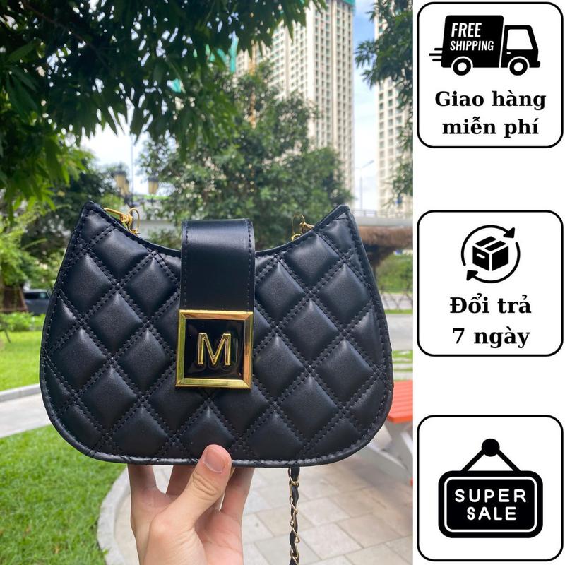 [T14] Túi Xách Nữ Khóa M Kẹp Nách Đeo Chéo - Xưởng Túi Xách VN