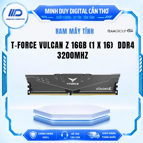 Ram TeamGroup T-Force Vulcan Z Gray 16GB DDR4 3200 - Hàng Chính Hãng Bảo Hành 3 Năm