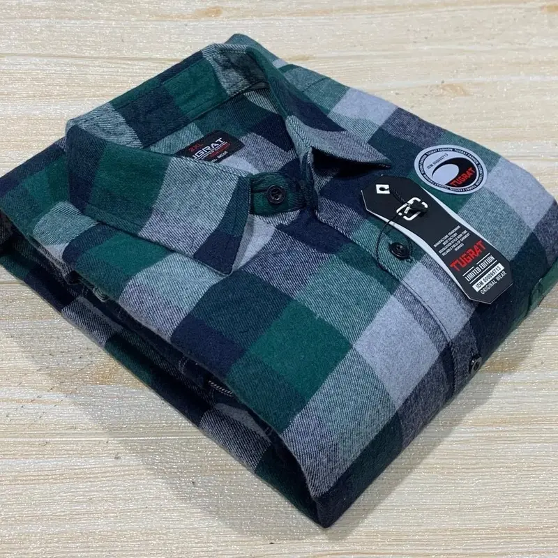 KEMEJA FLANEL PRIA JUMBO SIZE 2XL 3XL 4XL LENGAN PENDEK / KEMEJA PRIA PENDEK KUALITAS PREMIUM MOTIF KOTAK KOTAK COWOK 7