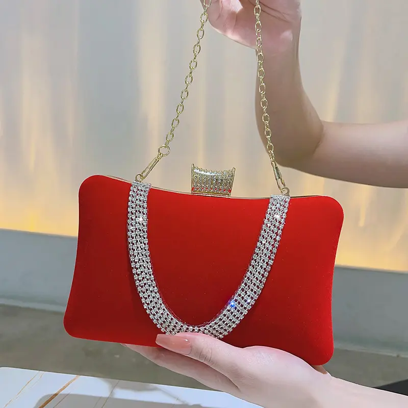 Ví Cầm Tay Trang Trí Kim Cương Giả, Túi Dạ Hội Thanh Lịch, Túi Xách Ăn Tối Cổ Điển Của Phụ Nữ, Thích Hợp Cho Tiệc Cưới Và Dạ Hội 7