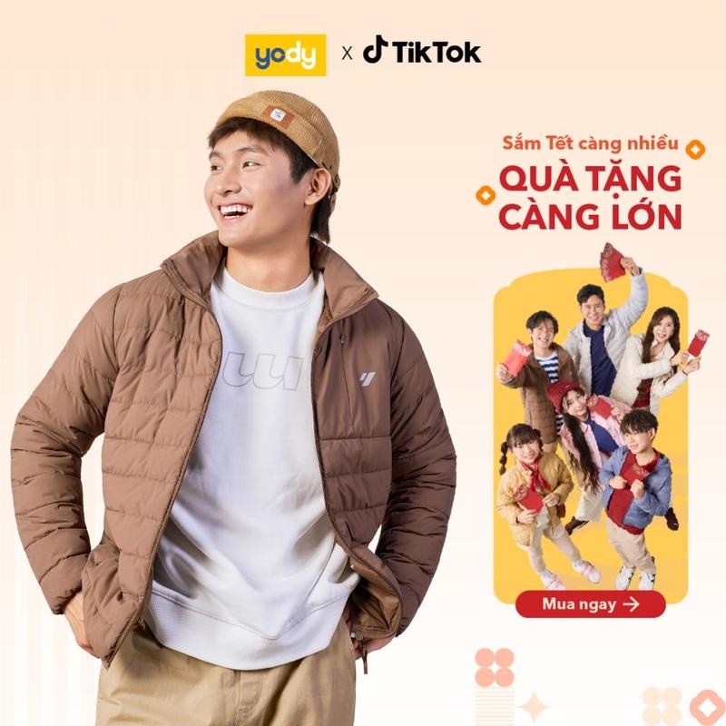  Áo Phao Nam YODY Mũ Ẩn 4S.Plus Dáng Gọn Cực Ấm Cho Mùa Lạnh SIêu Nhẹ Cản Gió MCPJ25F009 