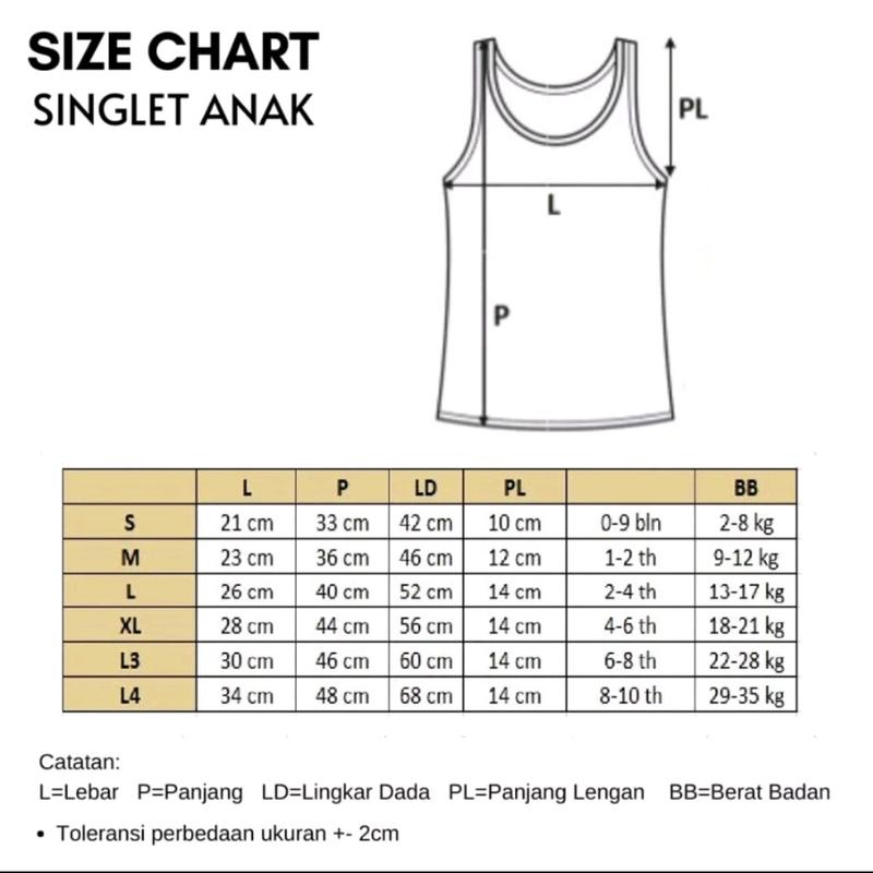 SINGLET KAOS BAJU DALAM ANAK / BAYI UMUR 6BULAN-8TAHUN KHUSUS PUTIH / ANEKA WARNA ADEM LEMBUT NYERAP KERINGAT HALUS MELAR ELASTIS MURAH PREMIUM 8
