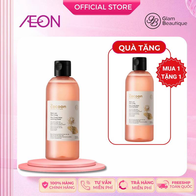 Cocoon Nước Cân Bằng Sen Hậu Giang Làm Dịu Da Nhạy Cảm 310ml Glam Beautique
