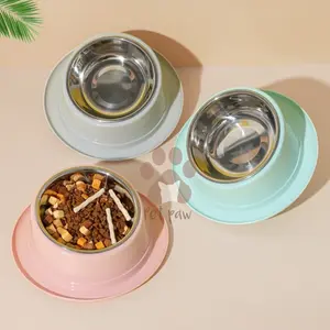 Mangkok Makan Minum Anjing Kucing Chicago Bowl Mangkuk Anabul Miring Stainless