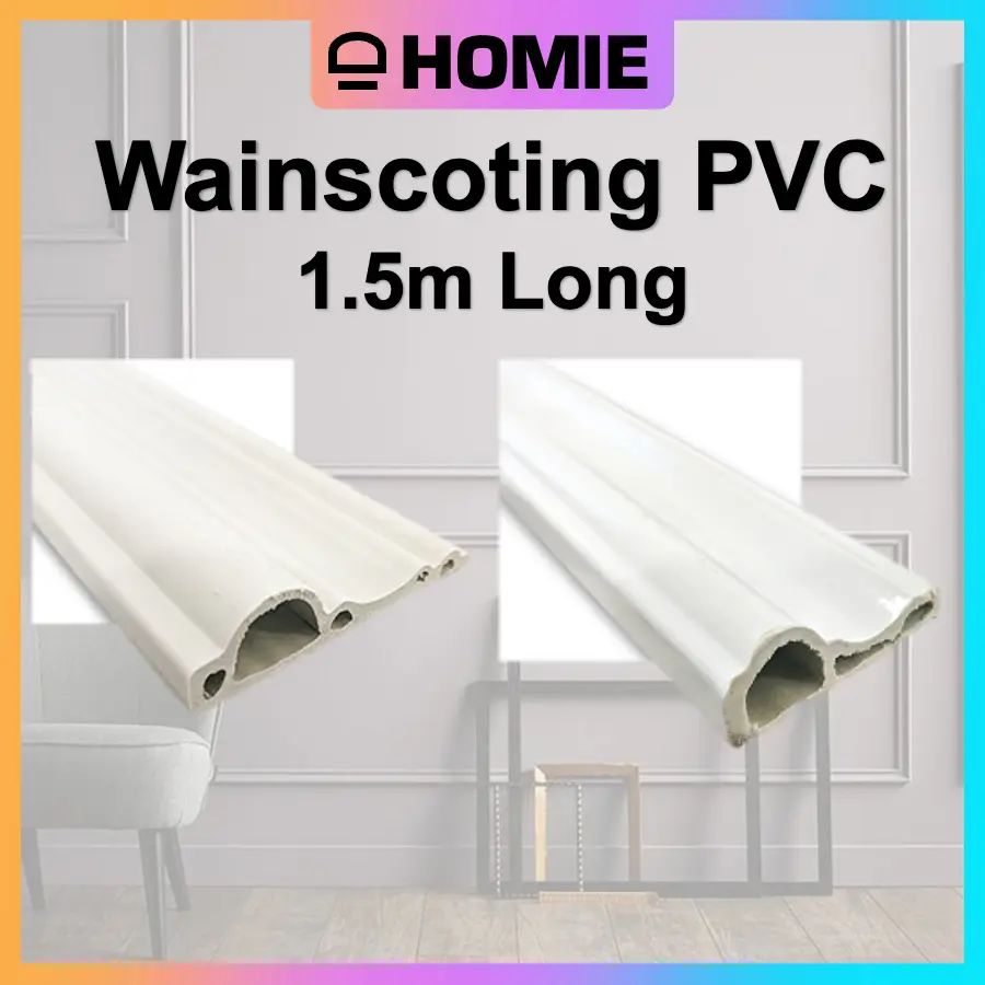 [MIN 5 PCS] 1.5 Meter DIY WallSkirting/Wainscoting/Wainscoating/Bingkai/Chair Rail/Chair Board/Border/Frame Decoration