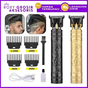 Alat Cukur Rambut Elektrik Rechargeable Mesin Cukur Potong Kumis Jenggot Hair Clipper Trimmer Dragon