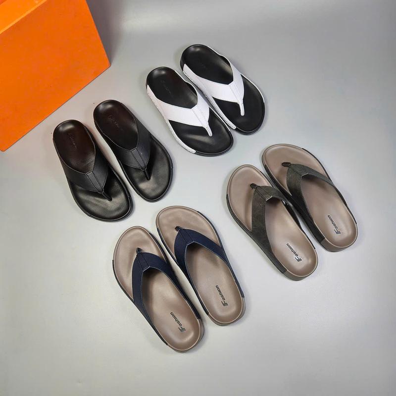 Dép QUAI KẸP CÔNG THÁI HỌC Fashion - Đế cao cấp Khâu Miễn Phí Dép da đúc - Dép nam siêu bền đế đúc cao su bền bỉ - nhẹ và ôm chân Nam DéP Đế Bằng Shoes