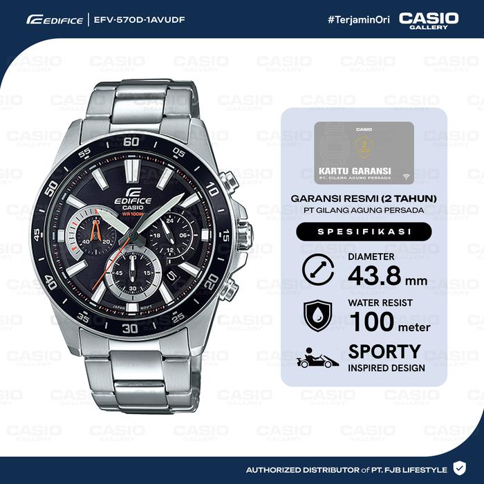 Gambar Jam Tangan Pria Casio Edifice EFV-570D-1AVUDF Original Analog dari Casio Gallery Indonesia Kota Administrasi Jakarta Pusat Tokopedia