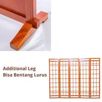 Gambar EXTRA LEG for SHOJI 160 Partisi Lipat Sekat Japanese Sketsel Kayu Furniture Minimalis Pembatas Ruangan - Leg Only for 3 panel  dari Tatami Indonesia Kab. Sidoarjo 5 Tokopedia