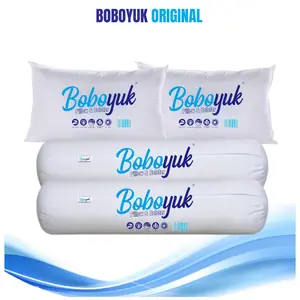 [EXCLUSIVE TOKOMAMAKUIN] 1 Set 2 Bantal 2 Guling Hotel Dewasa Empuk Nyaman Kain Katun Bed