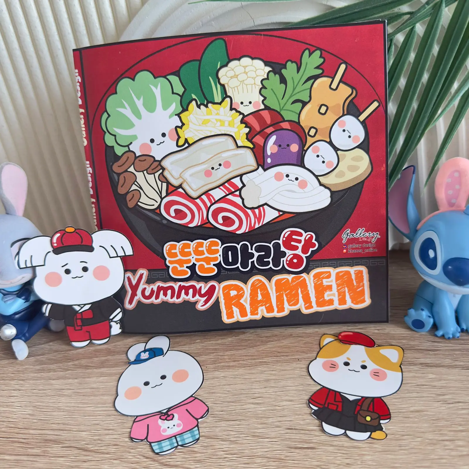 YUMMY RAMEN Paperdoll Bongkar Pasang Edukasi anak