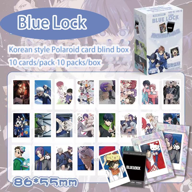 Thẻ Polaroid Blue Lock, 100 chiếc, Thiết kế Rin Itoshi Nagi Seishiro, Hộp ngẫu nhiên, Thẻ Lomo, Thiết bị ngoại vi Anime 3