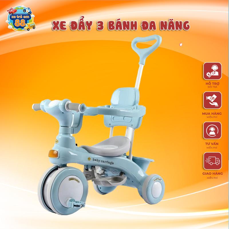 Xe đẩy 3 bánh có đèn nhạc mã 688 Đồ chơi dành cho bé Đạp xe máy điện xe vịt xe lắc cho bé xe lắc cho bé xe đạp buggy pocket bike con hươu có bánh xe xe trượt xe công hươu cao xe thỏ 3 bánh xe nước xe cao xe một xe một vespa xanh mint xe 5 xe một