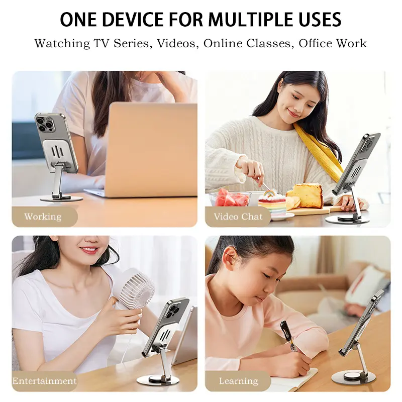 Holder HP Besi Metal Rotasi 360 Derajat Besi Phone Stand 4