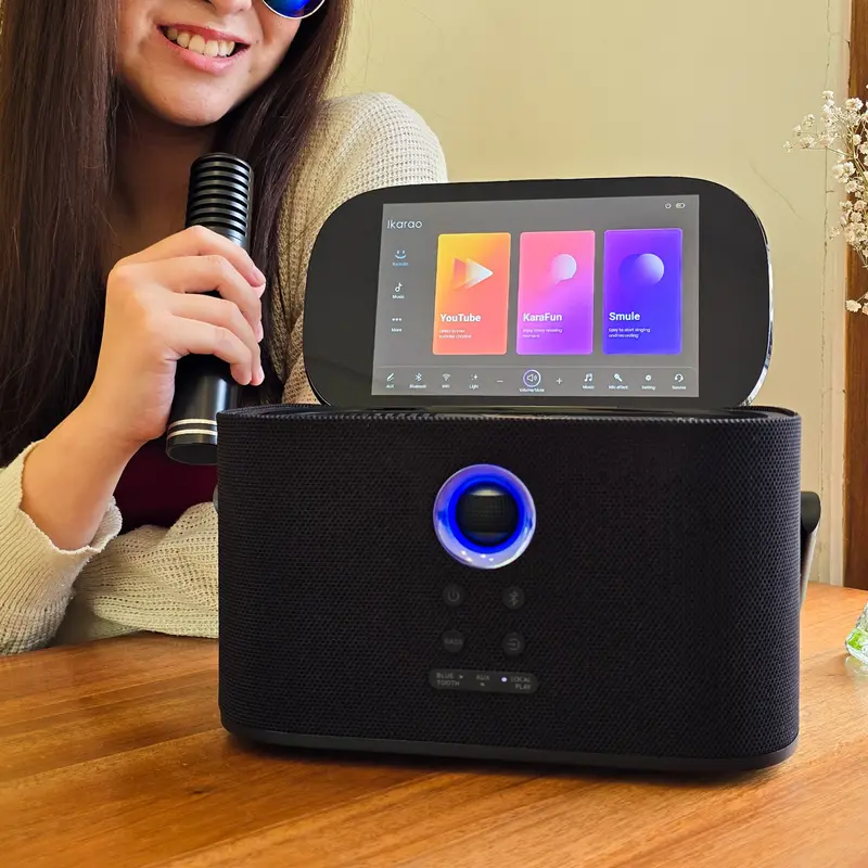 SHELL S2 IKARAO – Portable Smart Karaoke Speaker Android + Layar Sentuh + Mic Bluetooth & WiFi 5