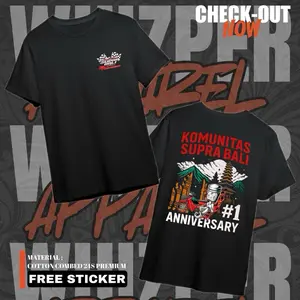 T-SHIRT / BAJU ANNIVERSARY 1st KOMUNITAS SUPRA BALI