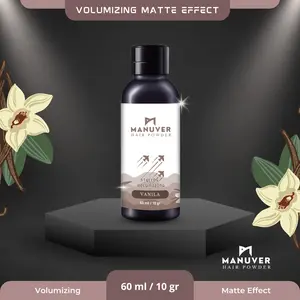 MANUVER HAIR  MATTE TEXTURE HAIR VOLUME 60 ML/10 GRAM powder rambut