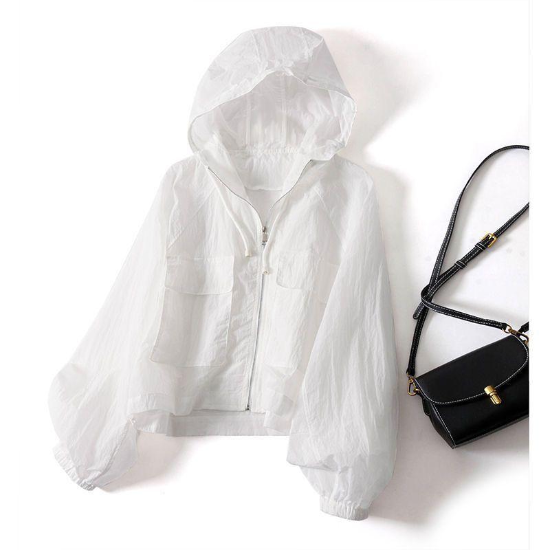 Product Introduction of Áo Khoác Chống Nắng, 24 Hồ Khởi Vải, Ngắn, Dáng Rộng Vừa Vặn, Nhẹ, Mỏng, Mỏng, Phong Cách Phương Tây, Thiết Kế Đi Chơi Nhật Bản, Thời Trang 3