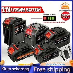 MT-21V 5/10/20Sel 30cell 40000mah Bor Baterai Makita For Lithium Tools Batre Impact Baterai Battery for all electric tools