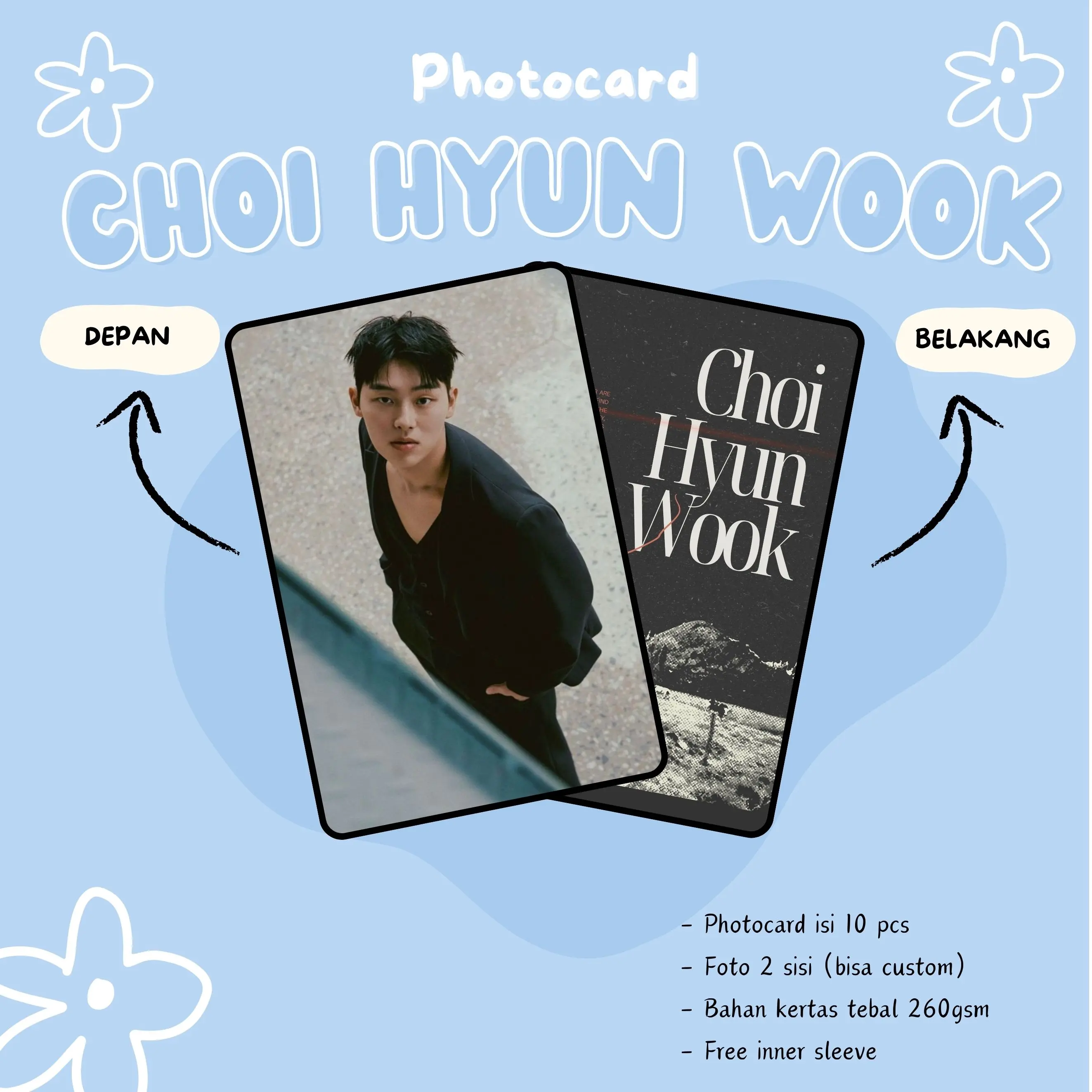 (10 PCS) PHOTOCARDS CHOI HYUN WOOK