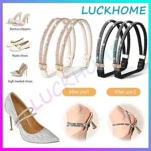 Tali Sepatu Berkilau untuk Sepatu Hak Tali Pergelangan Kaki Sepatu Elastis Tali Pergelangan Kaki Elastis untuk Sepatu Hak Tinggi Tali Sepatu untuk Sepatu Hak Penghubung Tali Sepatu