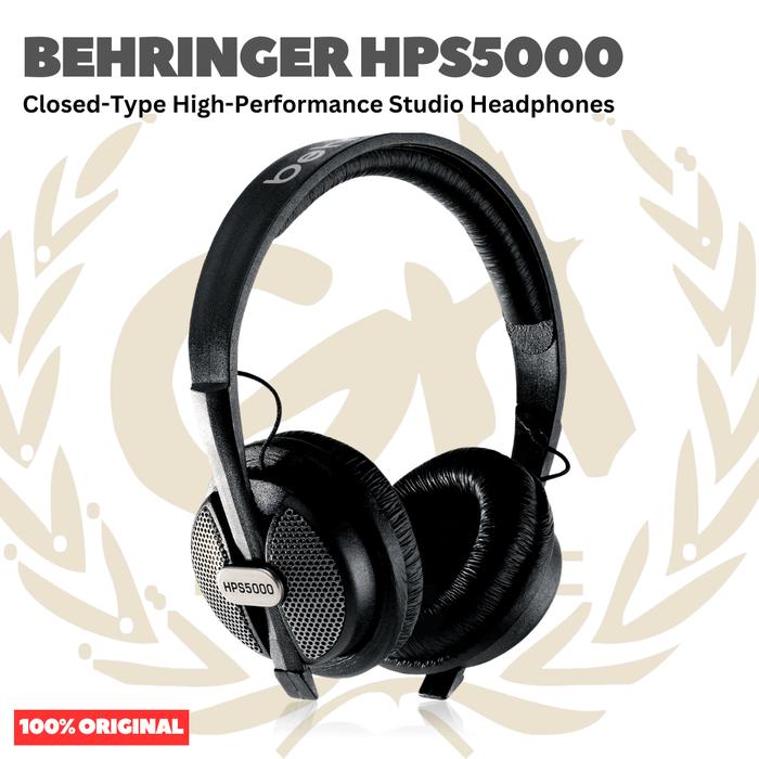 Behringer HPS5000 Casque Audio Studio Fermé - Son Ultra Large Bande, Confort Pro Et Robustesse