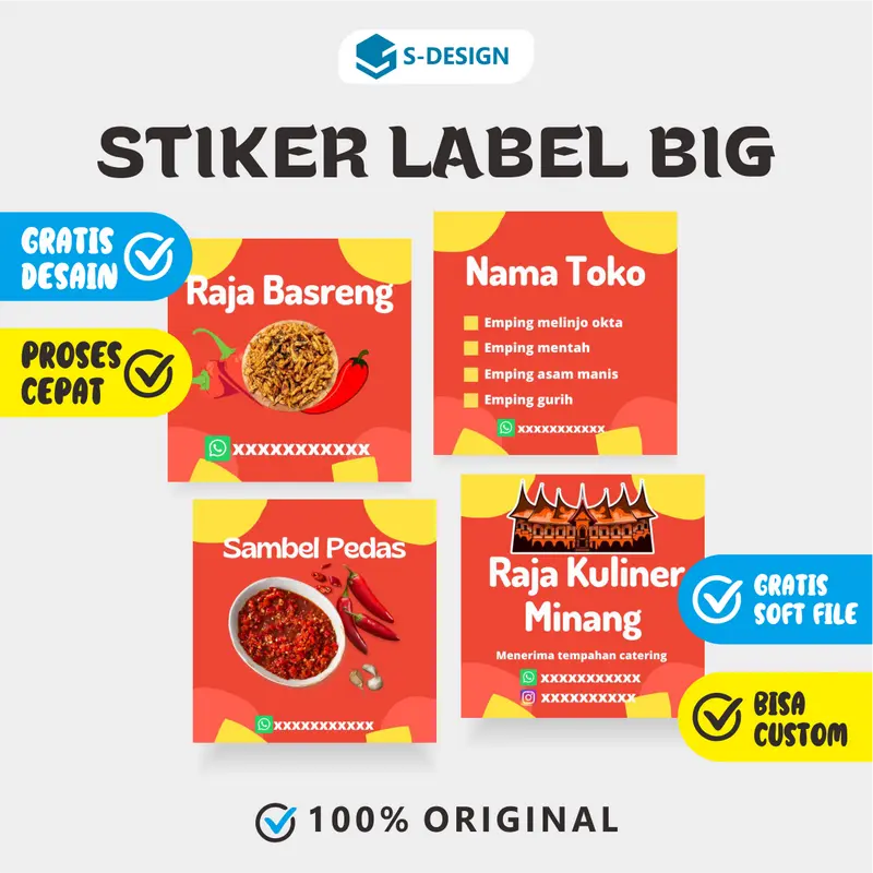 STIKER BEKUALITAS TINGGI SDESAIN / STIKER / STICKER / LABEL / STIKER LABEL / STIKER CUSTOM / STIKER TERBAIK 0