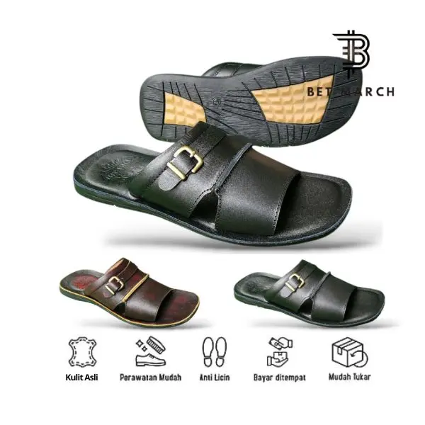Sandal Kulit Pria dewasa | Sandal kokop terbaru | Sandal pria kulit asli 100% | sandal kulit | Sendal kekinian |  sandal kulit Kasual 0