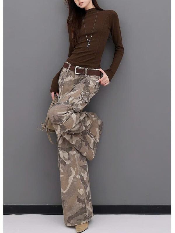   QB840  Quần Jean suông túi hộp loang màu rằn ri MAIDO TRENDY 