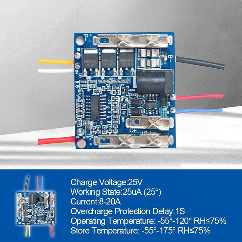 Mô-đun bảng bảo vệ, 3MOS, cho pin Lithium, Bảng bảo vệ sạc pin, Gói pin 6