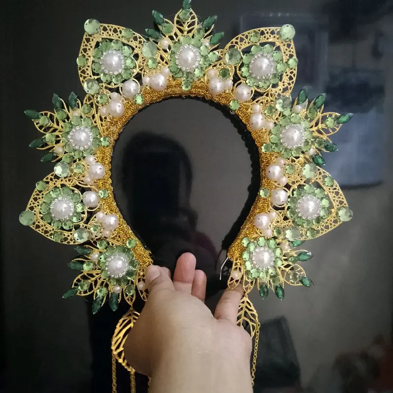 Aksesoris Sunting Merak Adat Modern untuk Tari dan Pengantin/sunting merak Bunga besar/sunting merak love 8