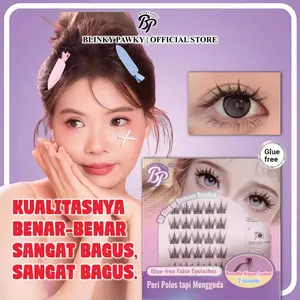 BLINKY PAWKY Bulu mata palsu langsung tempel,Curl C,tidak merusak bulu mata asli,Iritasi tanpa lem,Panjang 10-12mm,Extension eyelash,Glue-free False Eyelashes,Anti-keringat & anti-air Bulumata Bulumata Palsu Gaya