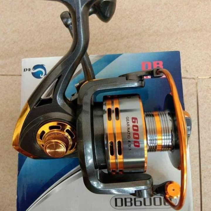 Set Joran Pancing Laut Kekuatan Max 20kg Reel Spinning 10 Ball Bearing DB6000 Joran Laut panjang 300cm Paket Mancing Mania Alat Ikan 4
