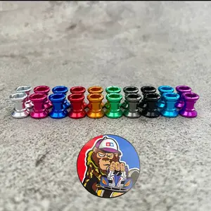 Double Aluminum Rollers ( 8 - 9 mm ) Rep Tamiya 15403 - Roller naga 8/9